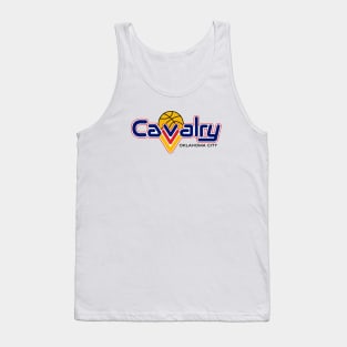 Defunct Oklahoma City Cavalry CBA Basketball 1990 Tank Top